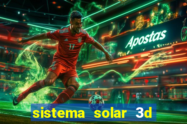 sistema solar 3d em movimento